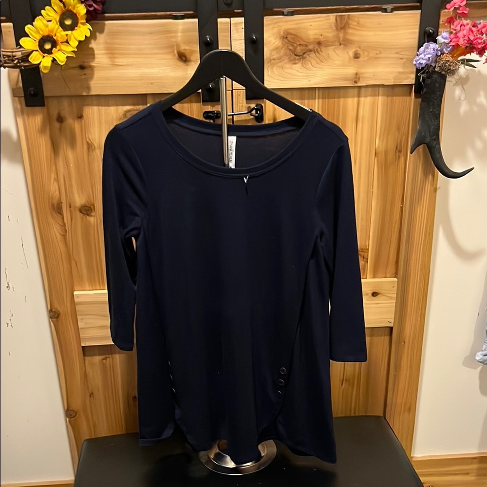 Zenana Outfitters Midnight Blue Tunic